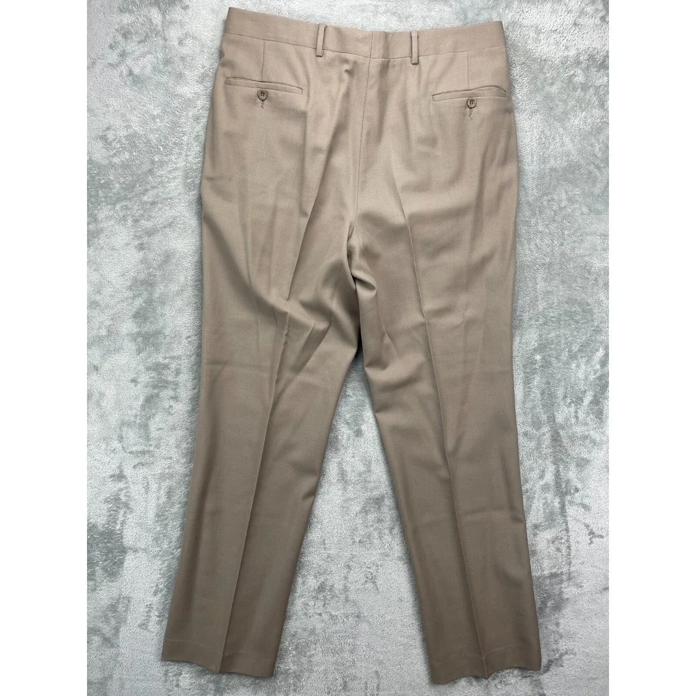 Keithmoor Mens Dress‎ Pants Trousers Size 36R (Real 38x35) Brown 100% Wool